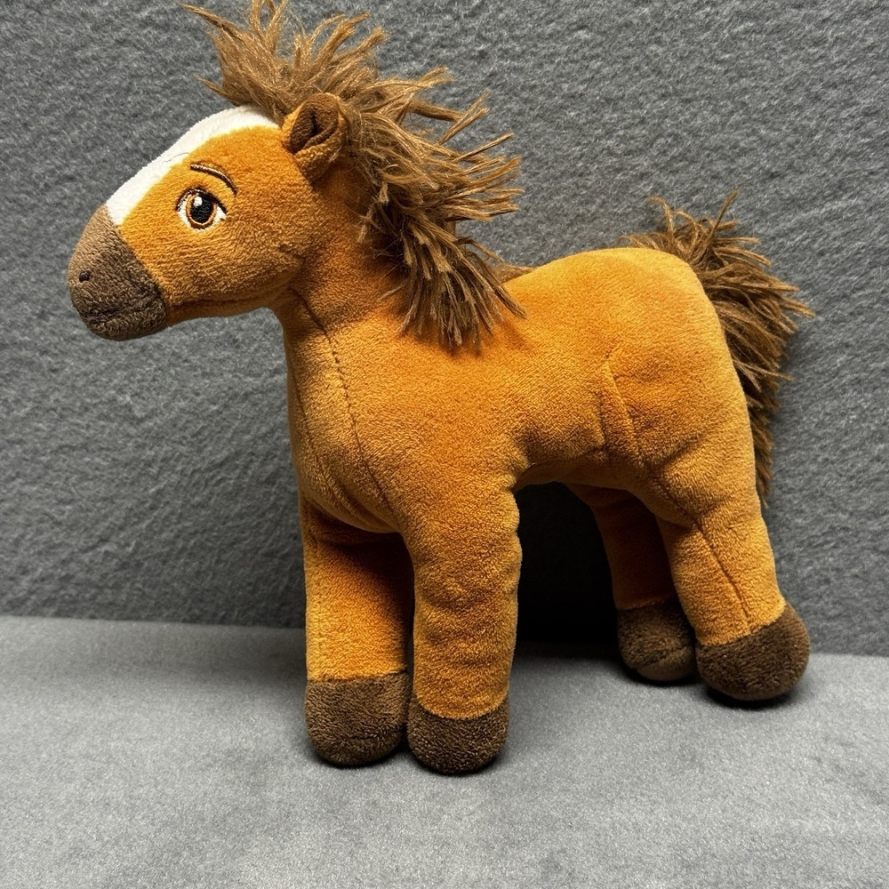 Dreamworks Spirit Riding Free Brown Horse Pony Plush Stuffed Animal Toy